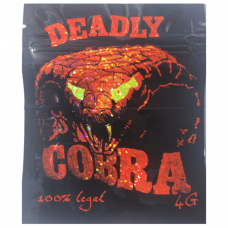 Deadly Cobra Herbal Incense 4G package with health warning label”